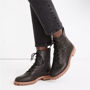 Madewell Clair Lace-up Boots in size 6.5